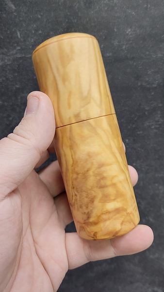 Lidded Box - Italian Olivewood