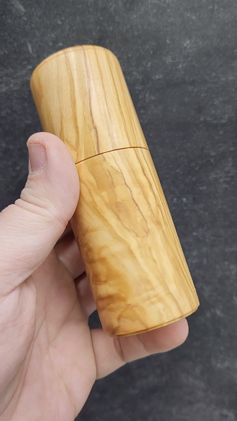 Lidded Box - Italian Olivewood