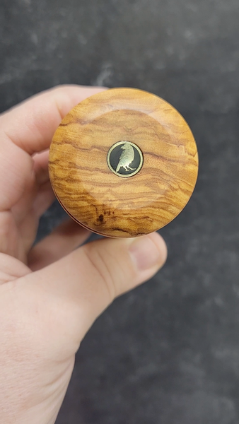 Lidded Box - Italian Olivewood