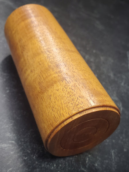 Lidded Box - Fiddle Back Mahogany Wood