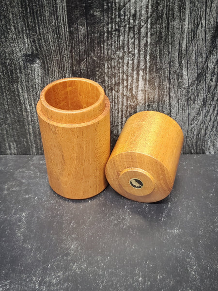 Lidded Box - Fiddle Back Mahogany Wood