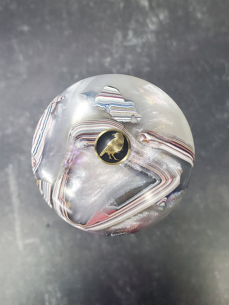 Lidded Box - Kenworth Fordite and Resin