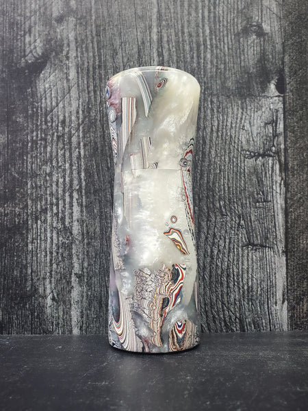 Lidded Box - Kenworth Fordite and Resin
