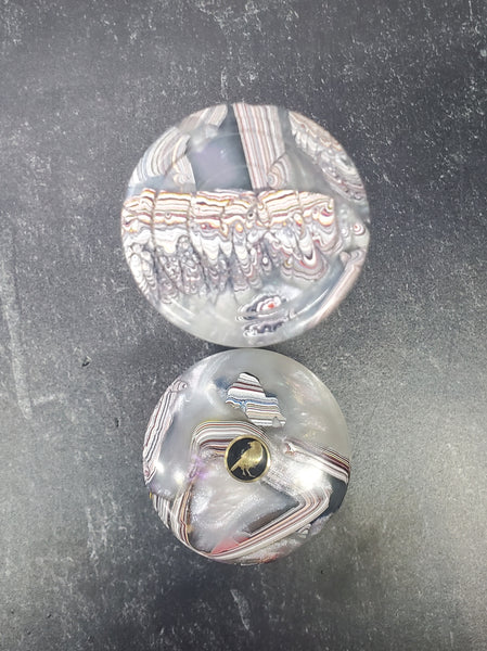 Lidded Box - Kenworth Fordite and Resin