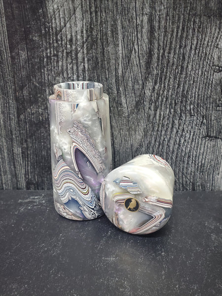 Lidded Box - Kenworth Fordite and Resin