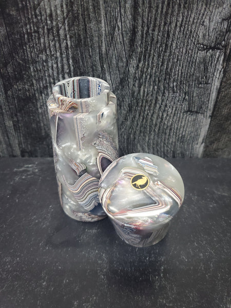 Lidded Box - Kenworth Fordite and Resin