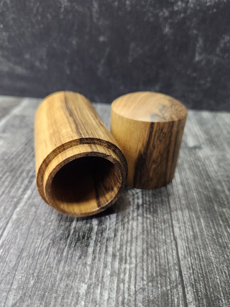 Lidded Box - Black Limba Wood