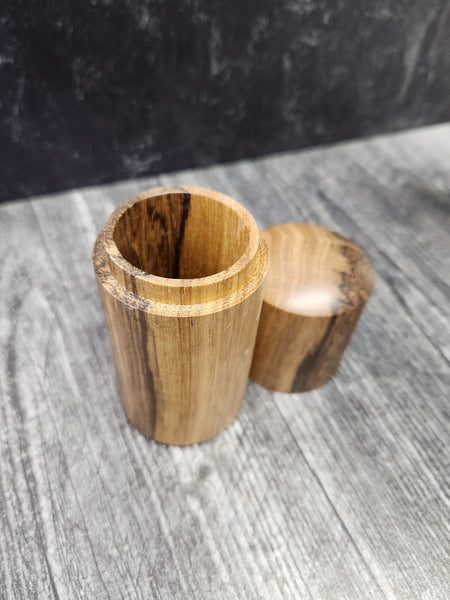 Lidded Box - Black Limba Wood