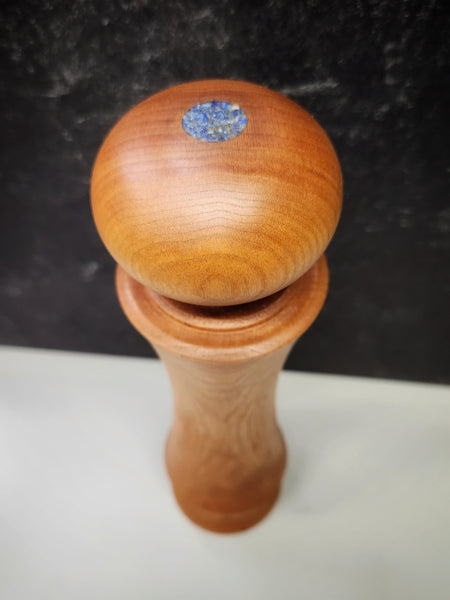 Peppermill - Cherry Wood w/Lapis Lazuli Stone Inlay