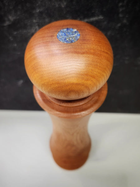 Peppermill - Cherry Wood w/Lapis Lazuli Stone Inlay