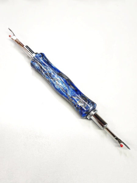 Seam Ripper - Double Ended - "Blue Steel" Resin Handle