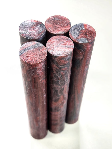 "Crimson Edge" Theme - Artisan Turning Blanks - Pen Blanks - Resin Rods