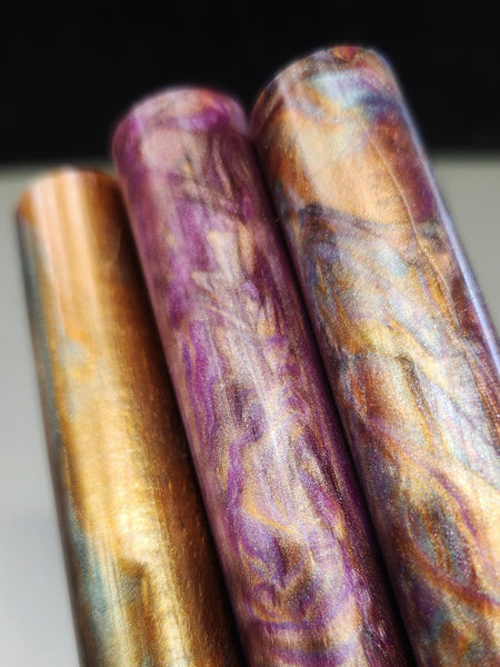 "Coastal Ember" Theme - Artisan Turning Blanks - Pen Blanks - Resin Rods