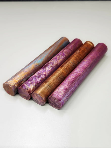 "Coastal Ember" Theme - Artisan Turning Blanks - Pen Blanks - Resin Rods
