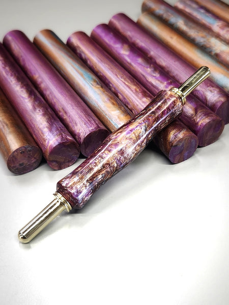 "Coastal Ember" Theme - Artisan Turning Blanks - Pen Blanks - Resin Rods