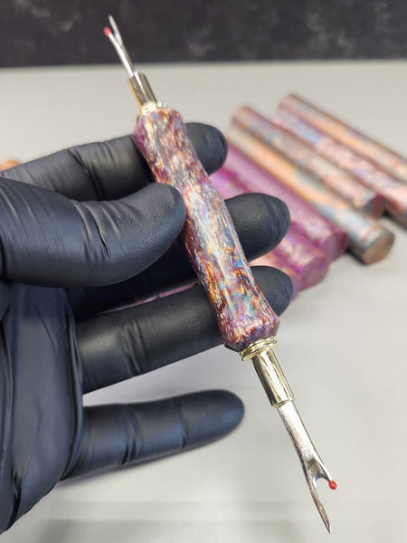 Seam Ripper - Double Ended - "Coastal Ember" Resin Handle