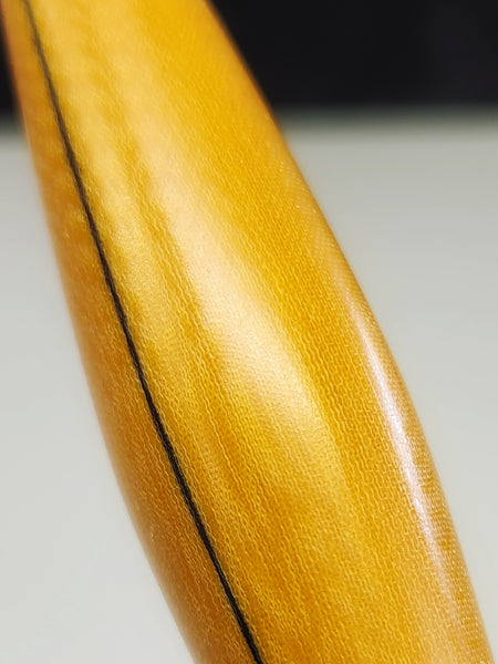 Seam Ripper - Double Ended - "Vintage Butterscotch Linen w/Single Black Line"Phenolic Resin Handle