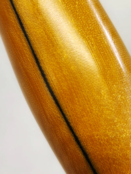 Seam Ripper - Double Ended - "Vintage Butterscotch Linen w/Single Black Line"Phenolic Resin Handle