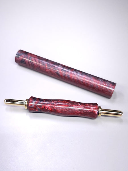 "Crimson Edge" Theme - Artisan Turning Blanks - Pen Blanks - Resin Rods